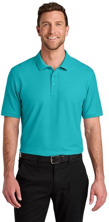 Port Authority® Adult Unisex 5-ounce, 65/35 polyester/cotton pique Short Sleeve Wearever Signature Pique Polo